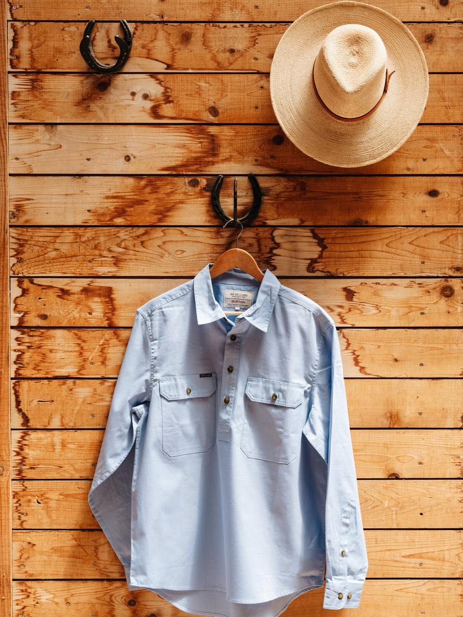 RB Sellars Mens Half-Button Workshirt