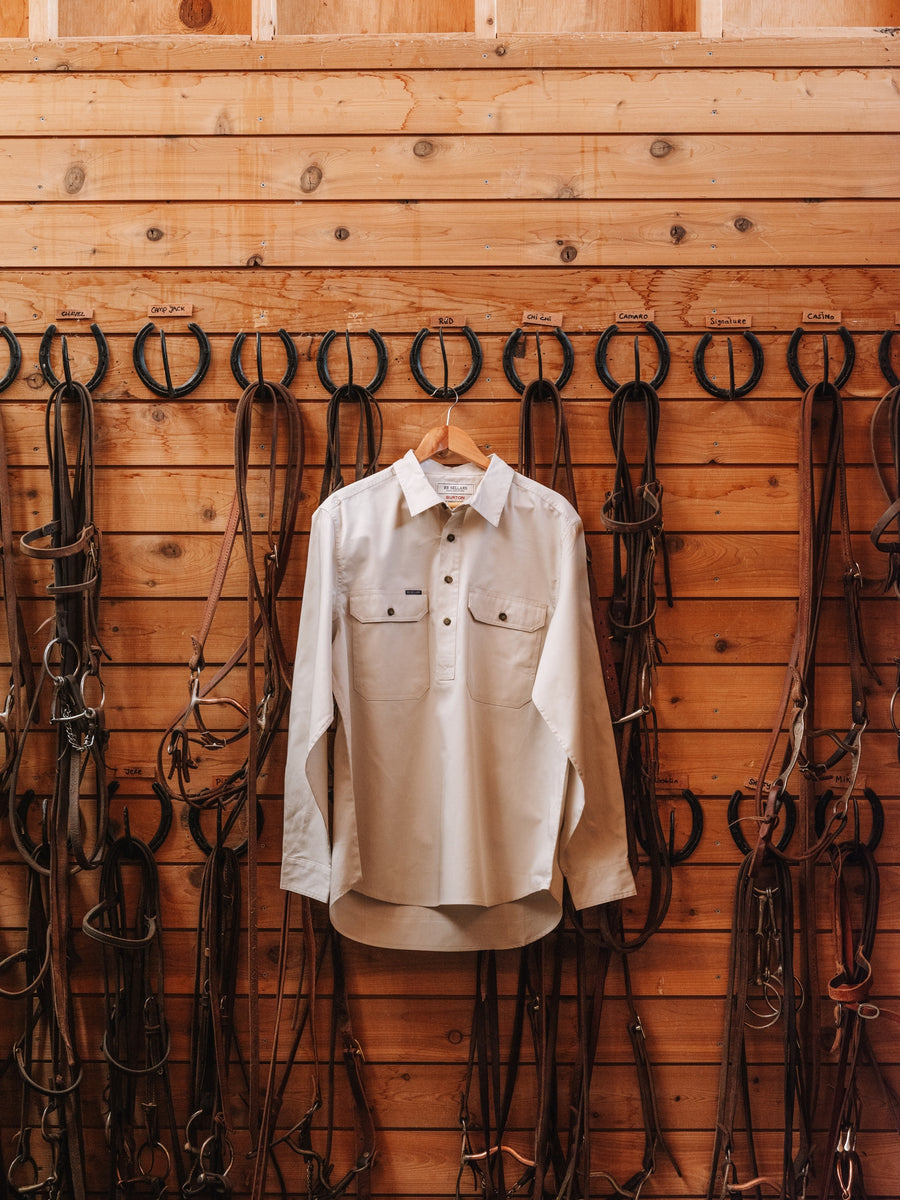 RB Sellars Mens Half-Button Workshirt