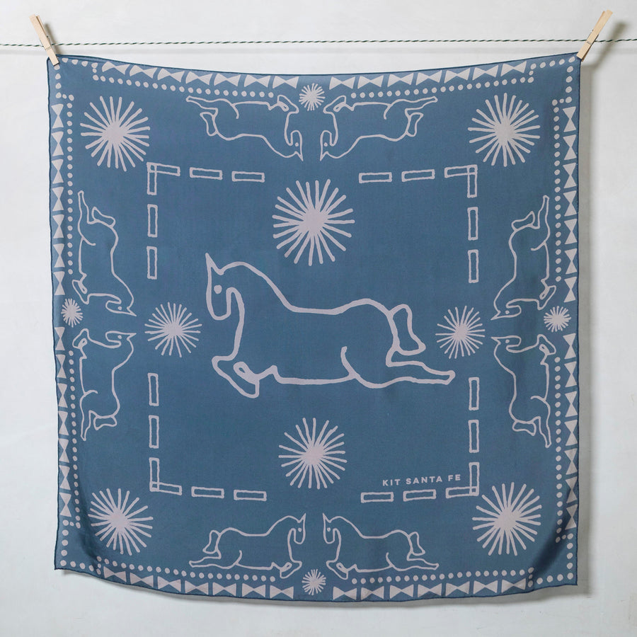 Cerulean Blue Wild Rag