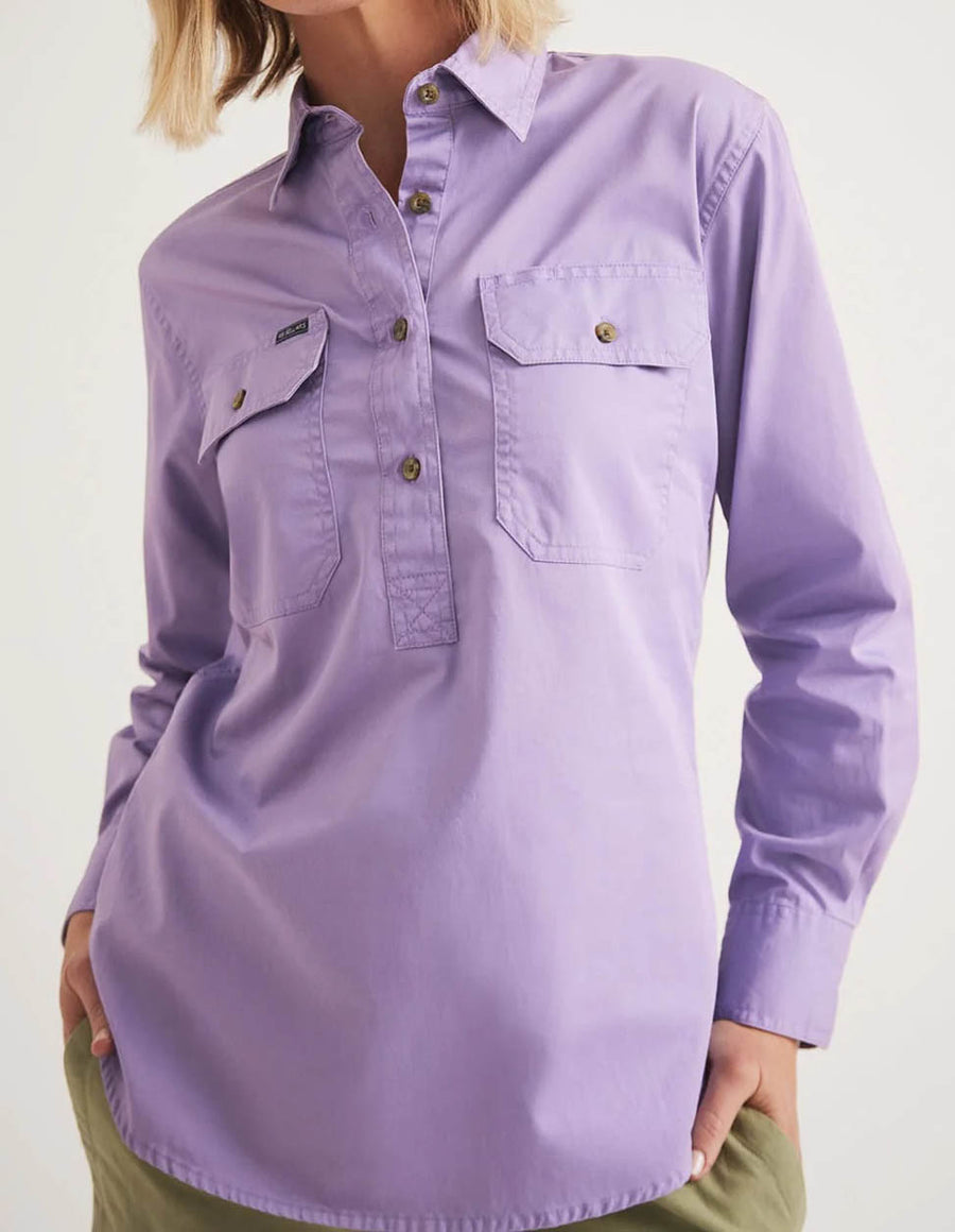 RB Sellars Womens Half-Button Workshirt