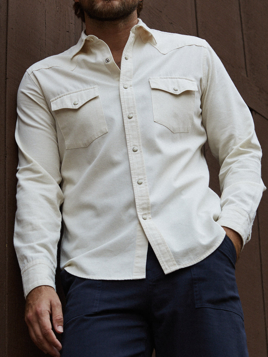 Bone Ecru Denim Shirt