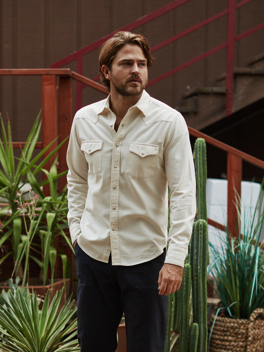 Bone Ecru Denim Shirt
