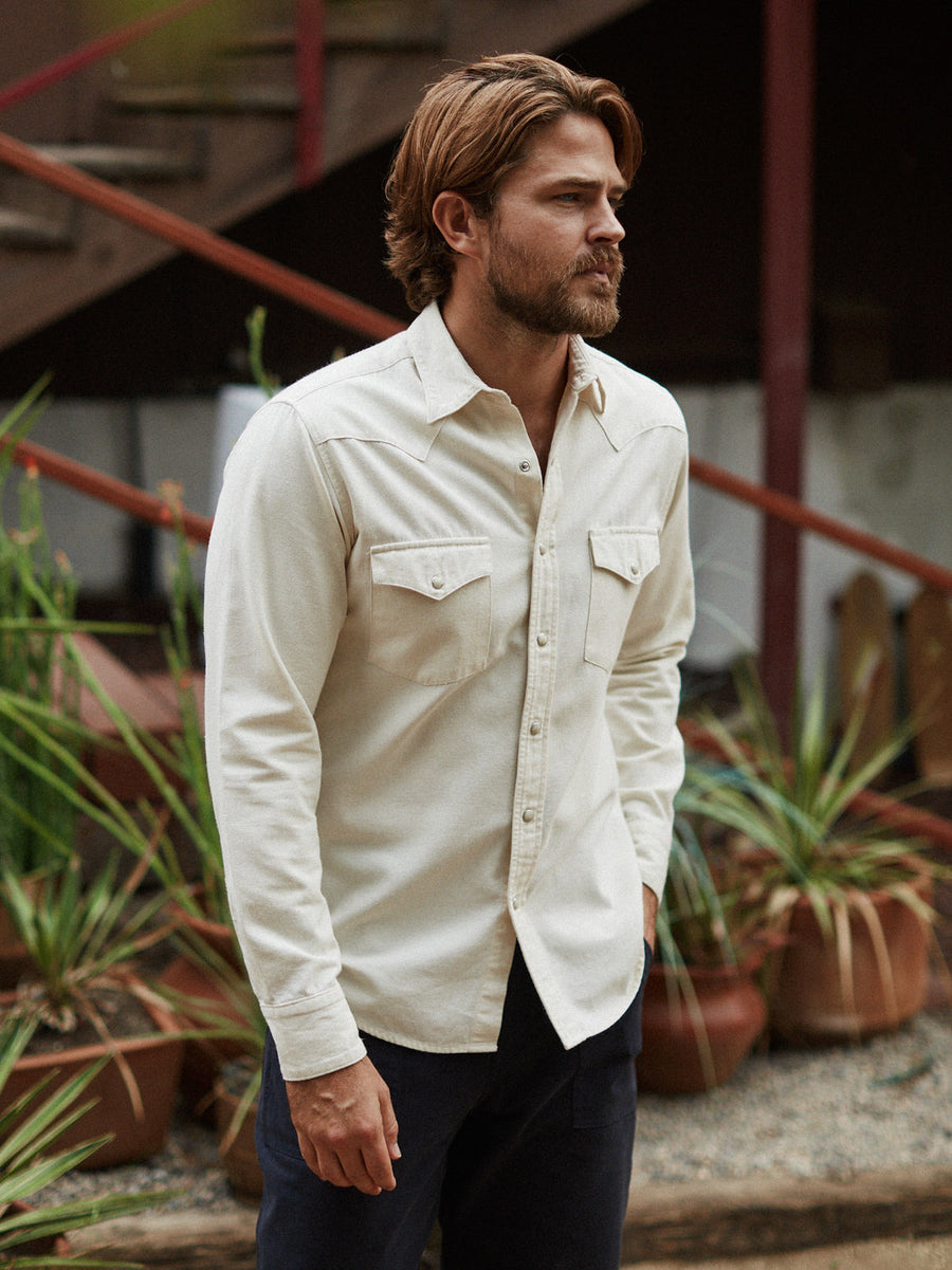 Bone Ecru Denim Shirt