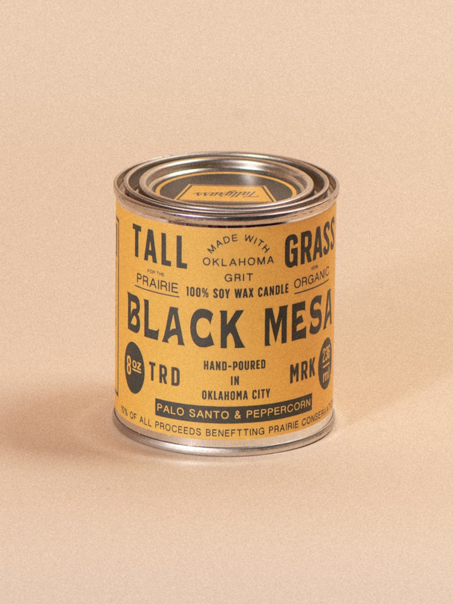 Black Mesa: Palo Santo + Peppercorn Soy Wax Candle