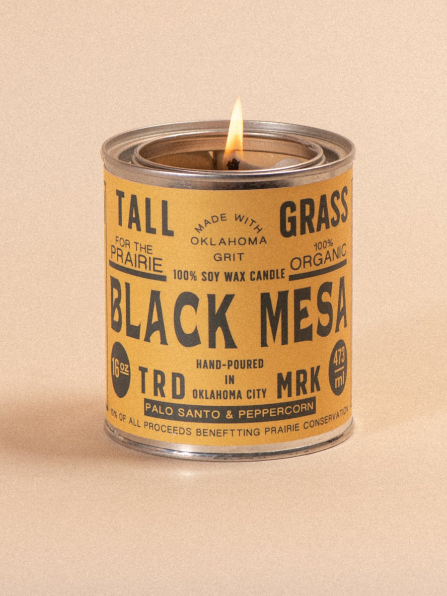 Black Mesa: Palo Santo + Peppercorn Soy Wax Candle