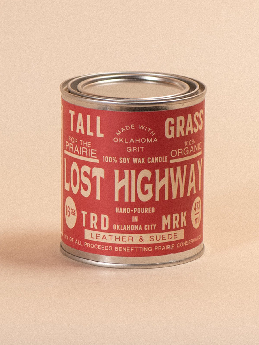 Tallgrass Supply Co Lost Highway Candle