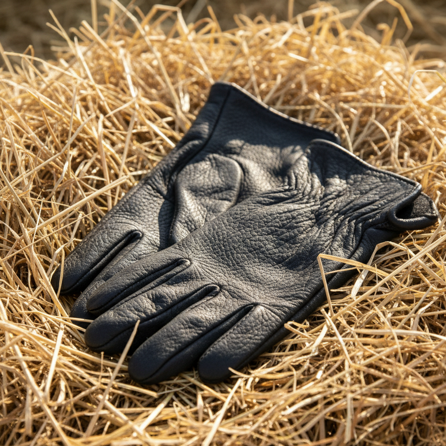 Goatskin Leather Roper Gloves