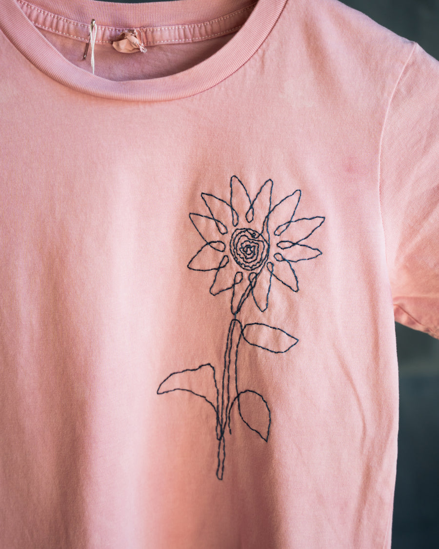 Cochineal Dyed Sunflower Tee