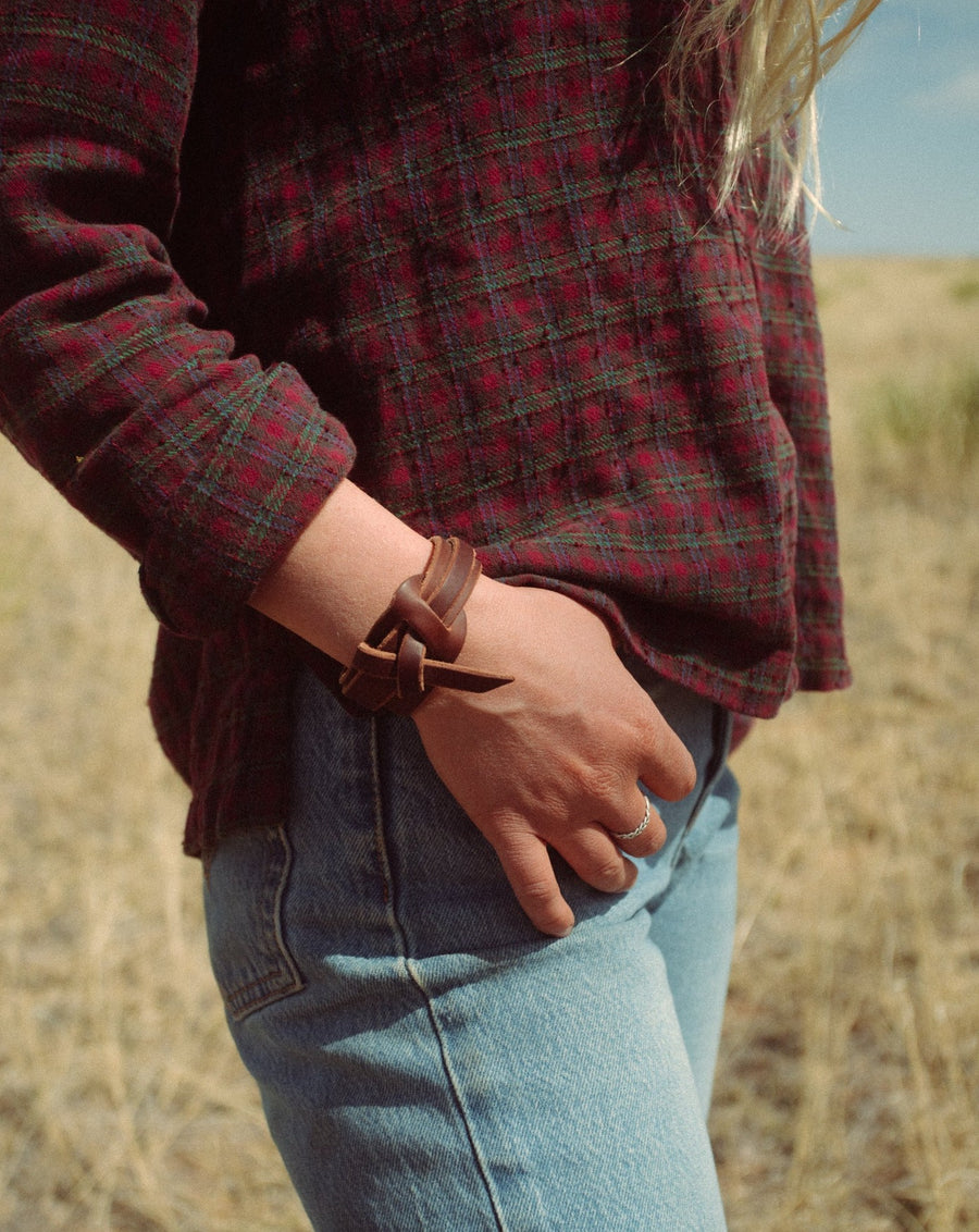 Leather Knot Bracelet